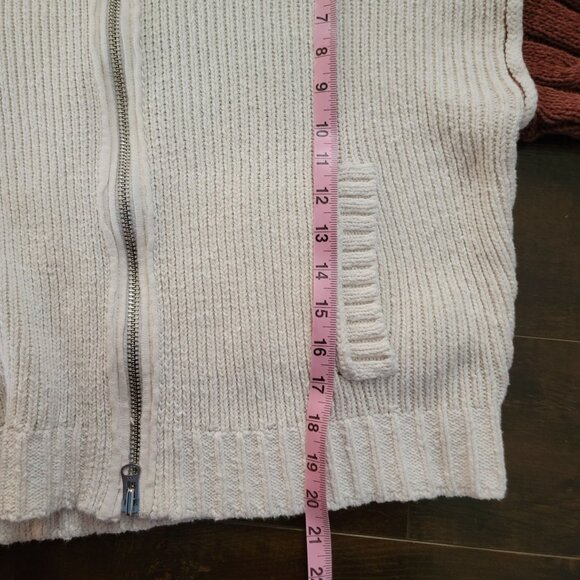 Anthropologie Pilcro Cable-Knit Icon Zip-Up Sweater Womens XS Tiger Contemporary - Picture 6 of 8